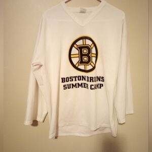 NHL Boston Bruins summer camp long sleeve pullover shirt